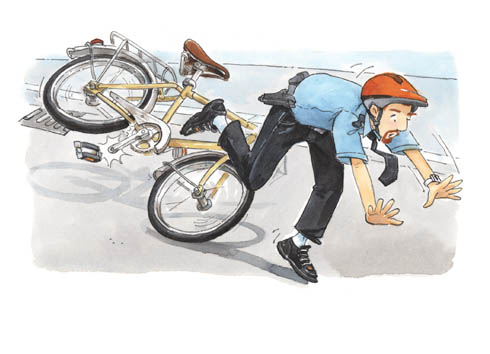 Polizist auf Fahrrad